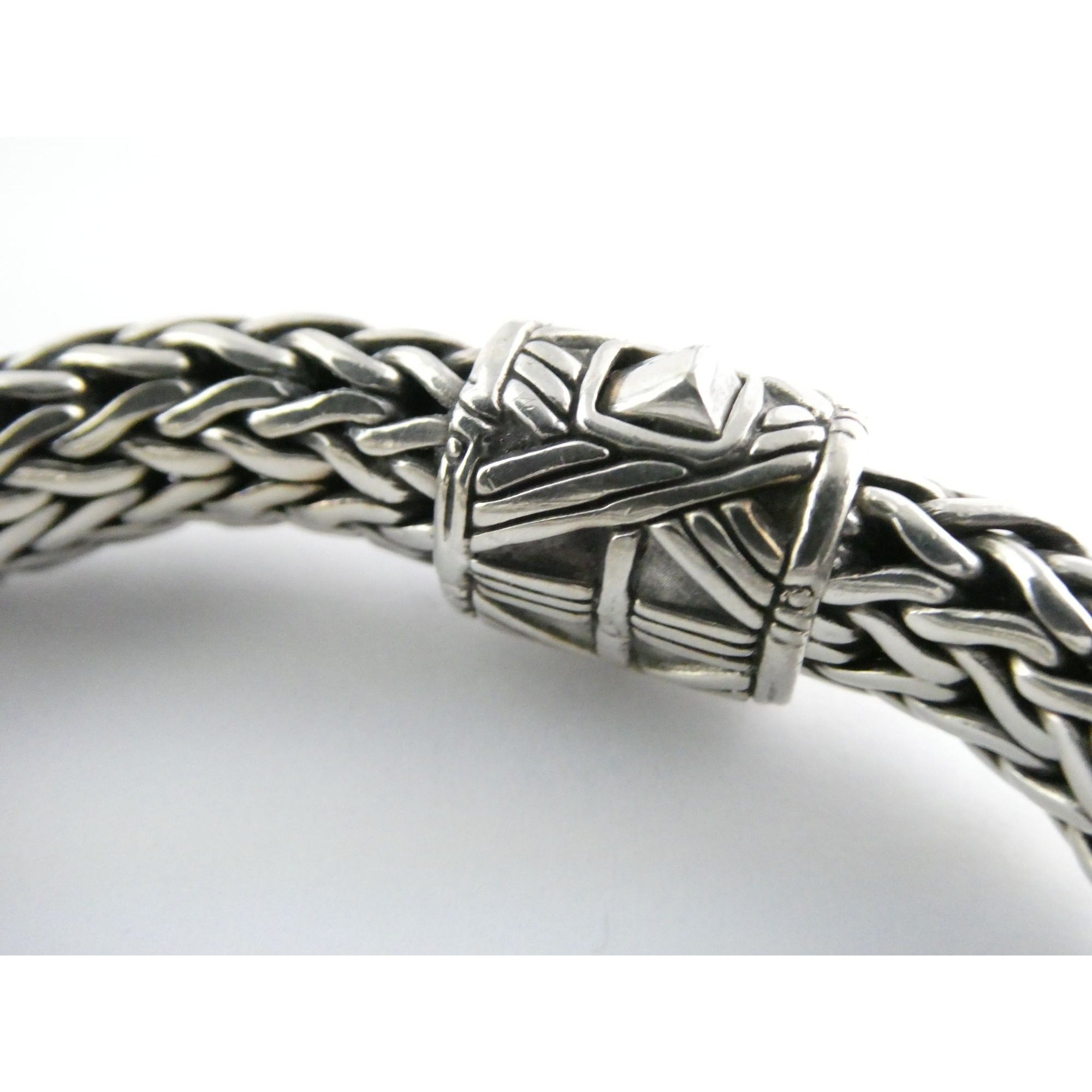 John Hardy Dot Collection Sterling Silver 18k Gold Classic Chain Bracelet 7 Inch