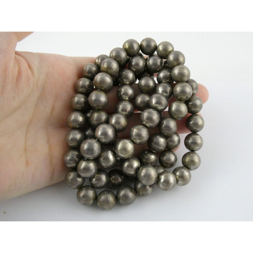 Vintage Jondell Spain Sterling Silver Bead Ball Necklace 37 Inches 107.7g 11.8mm