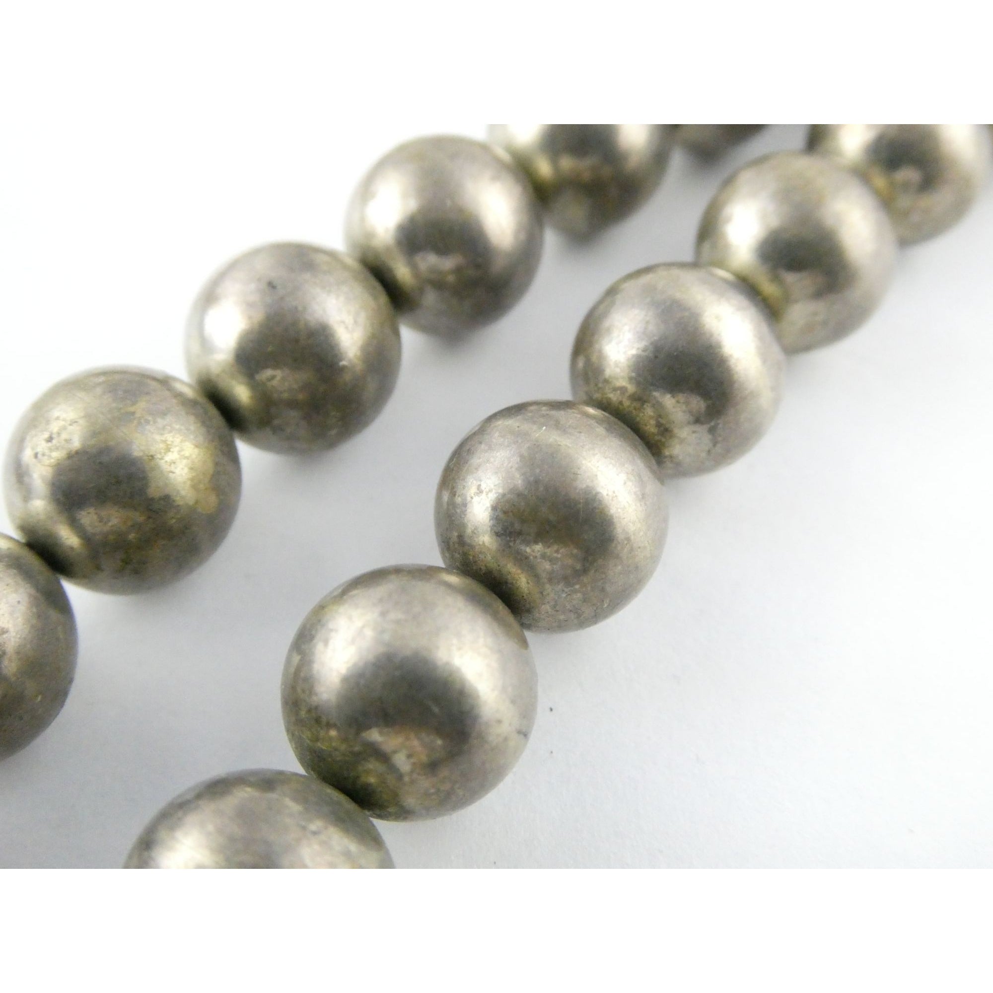 Vintage Jondell Spain Sterling Silver Bead Ball Necklace 37 Inches 107.7g 11.8mm