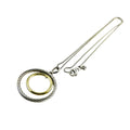 David Yurman Sterling Silver 14k Gold Mobile Pendant Necklace 9.7g 17.5 Inches