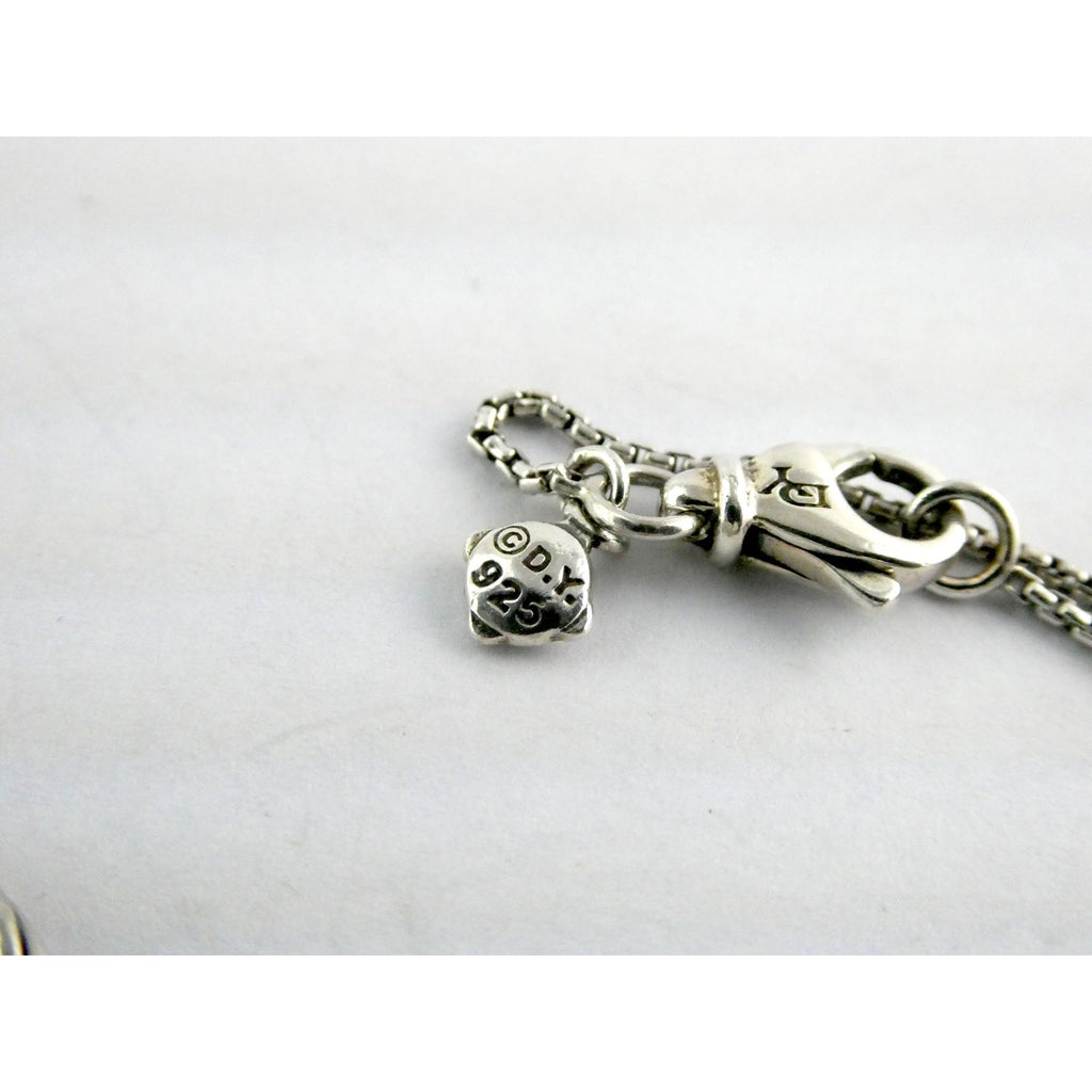 David Yurman Sterling Silver 14k Gold Mobile Pendant Necklace 9.7g 17.5 Inches