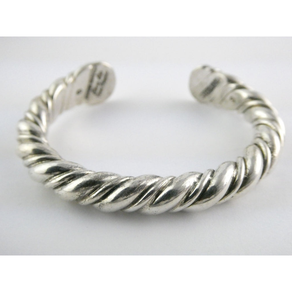 NA Navajo Orville Tsinnie New Mexico Sterling Silver Cuff Bracelet 6 Inches 52g