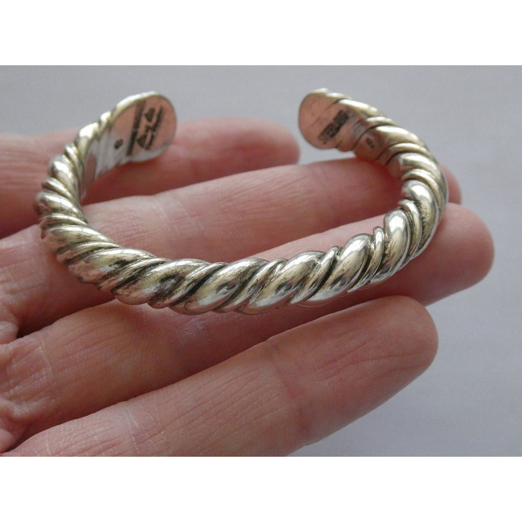 NA Navajo Orville Tsinnie New Mexico Sterling Silver Cuff Bracelet 6 Inches 52g