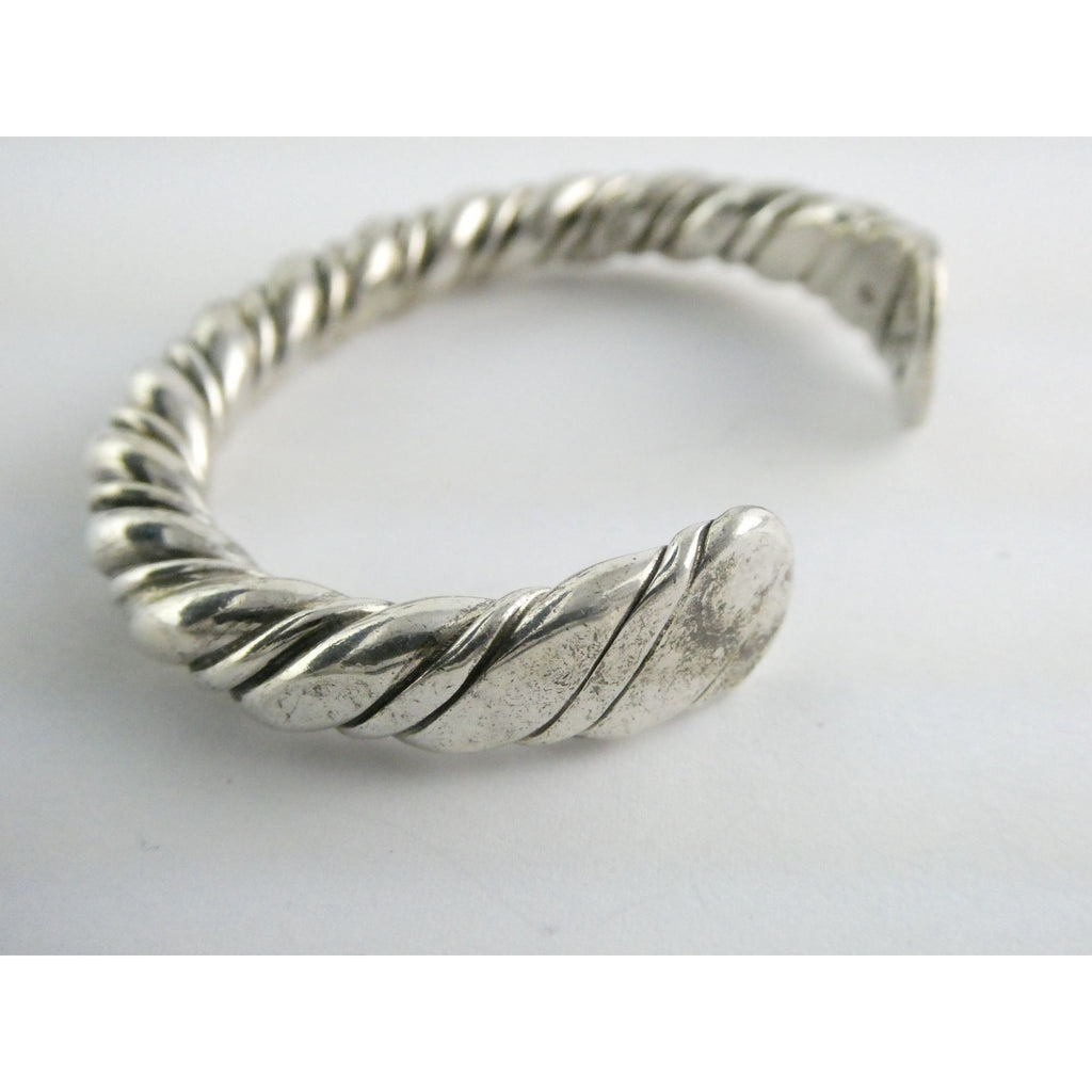 NA Navajo Orville Tsinnie New Mexico Sterling Silver Cuff Bracelet 6 Inches 52g