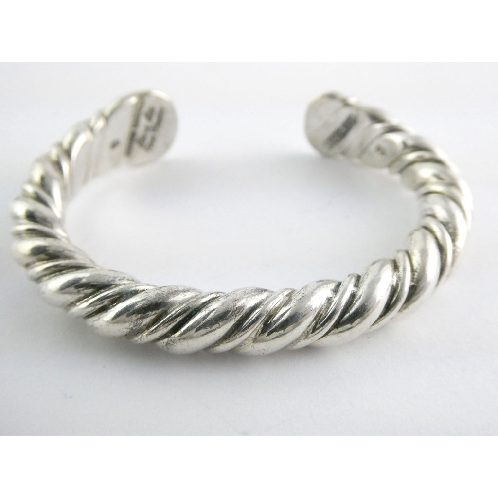 NA Navajo Orville Tsinnie New Mexico Sterling Silver Cuff Bracelet 6 Inches 52g