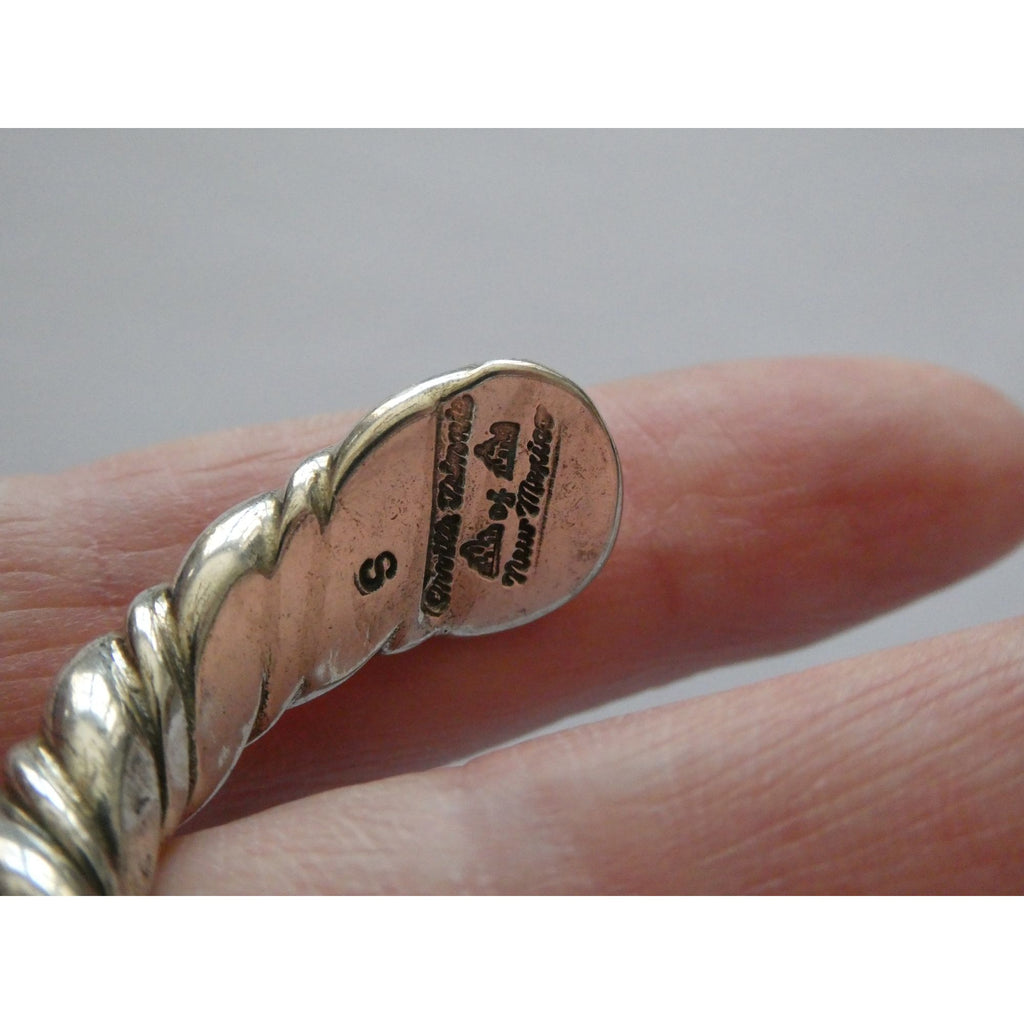 NA Navajo Orville Tsinnie New Mexico Sterling Silver Cuff Bracelet 6 Inches 52g