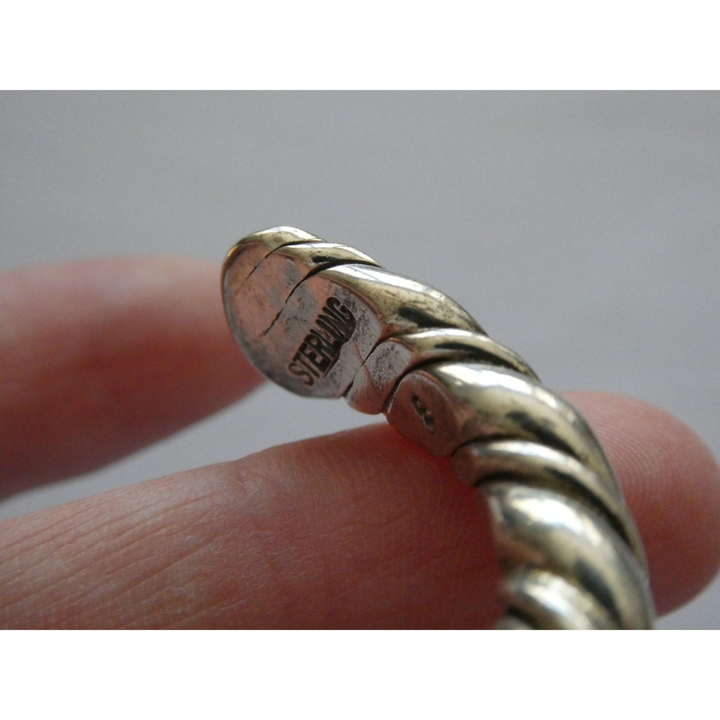 NA Navajo Orville Tsinnie New Mexico Sterling Silver Cuff Bracelet 6 Inches 52g