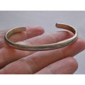 Lee McCray NA Navajo Sterling Silver Slender Cuff Bracelet 6.5 Inches 14g Weight
