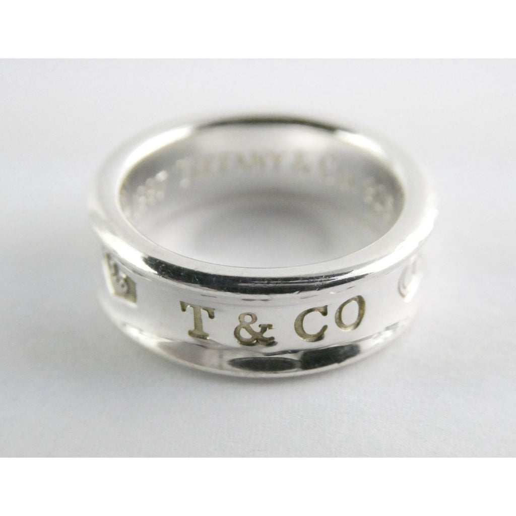 Tiffany & Co. 1837 Sterling Silver Curved Band Ring 925 Size 6.5 7.8 Grams