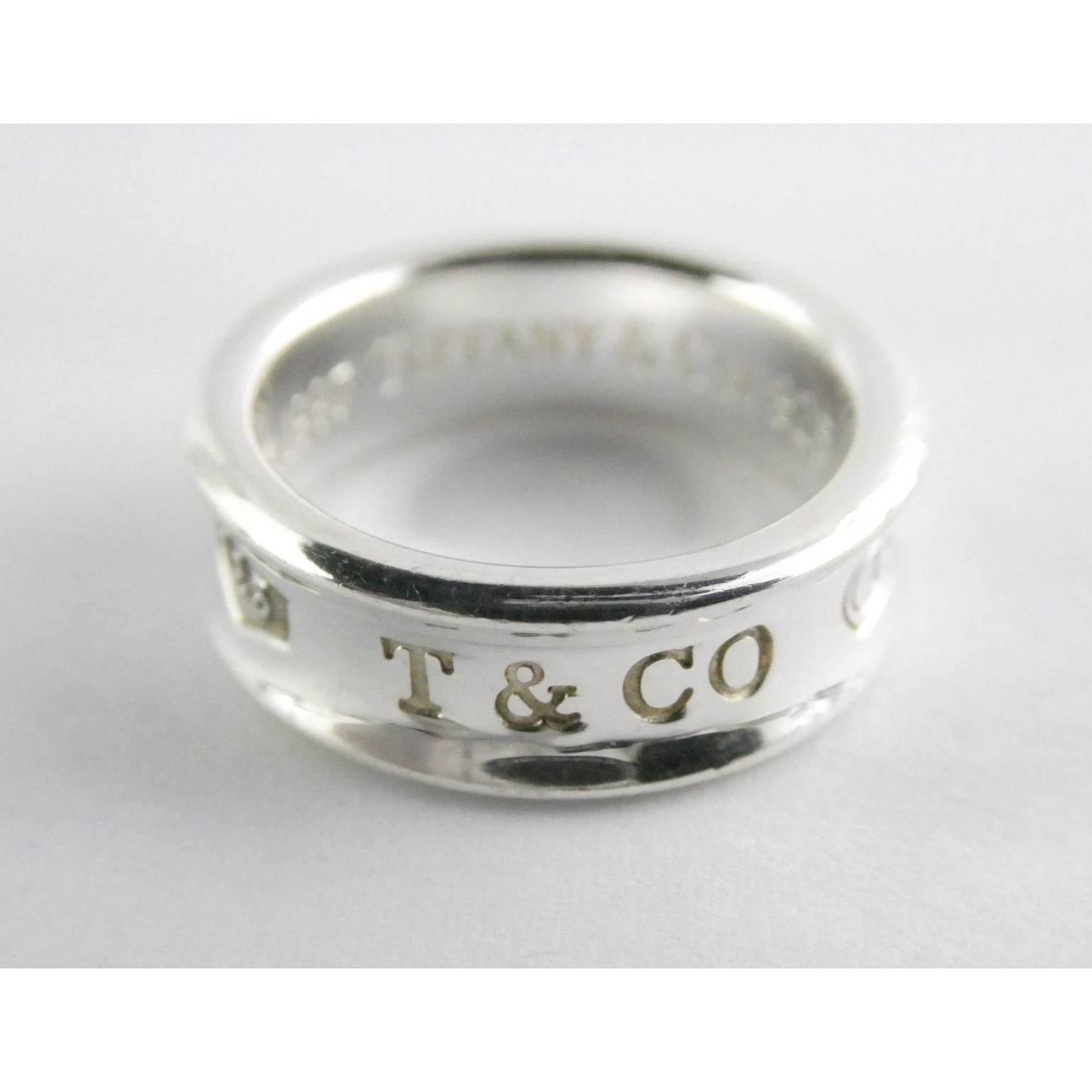 Tiffany & Co. 1837 Sterling Silver Curved Band Ring 925 Size 6.5 7.8 Grams