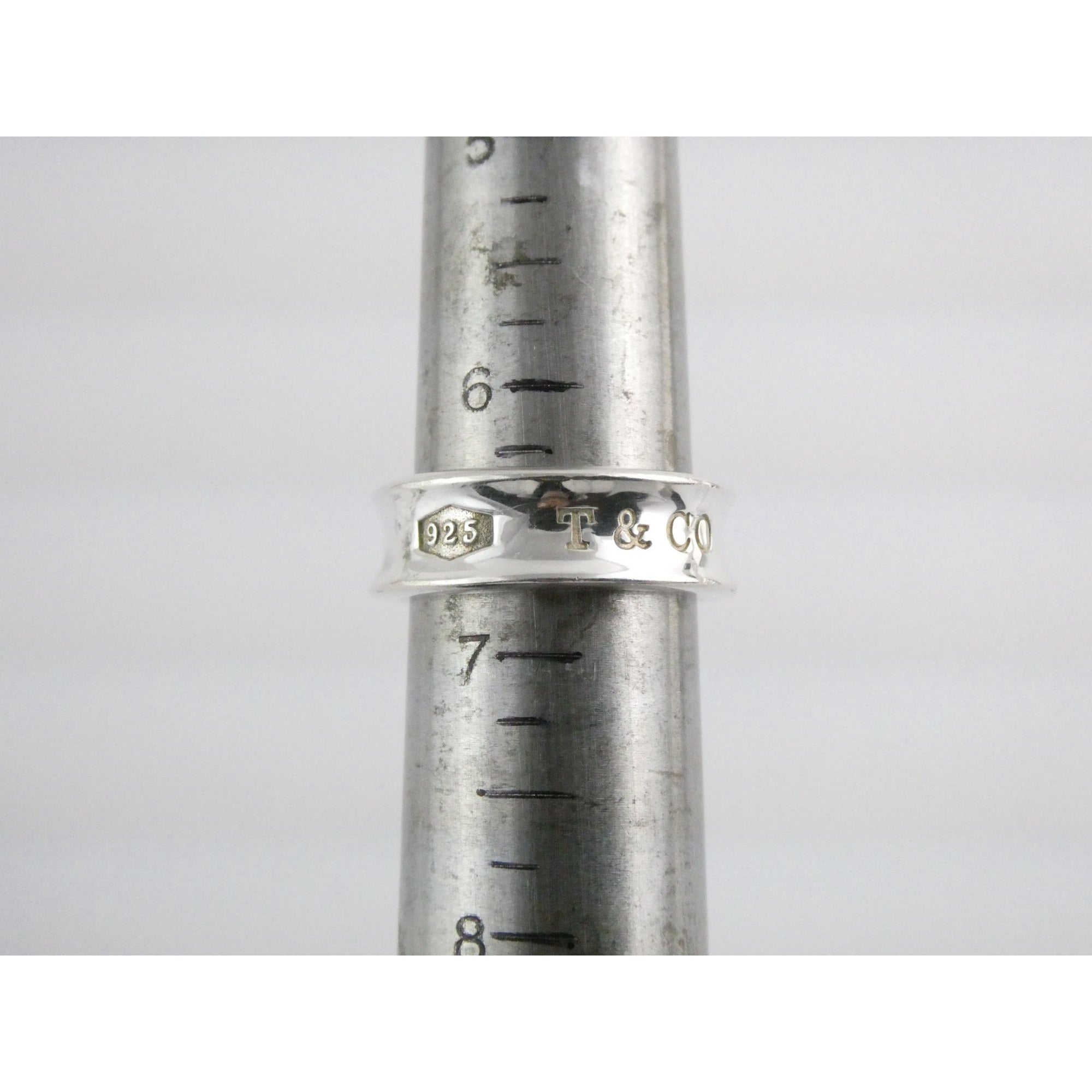 Tiffany & Co. 1837 Sterling Silver Curved Band Ring 925 Size 6.5 7.8 Grams