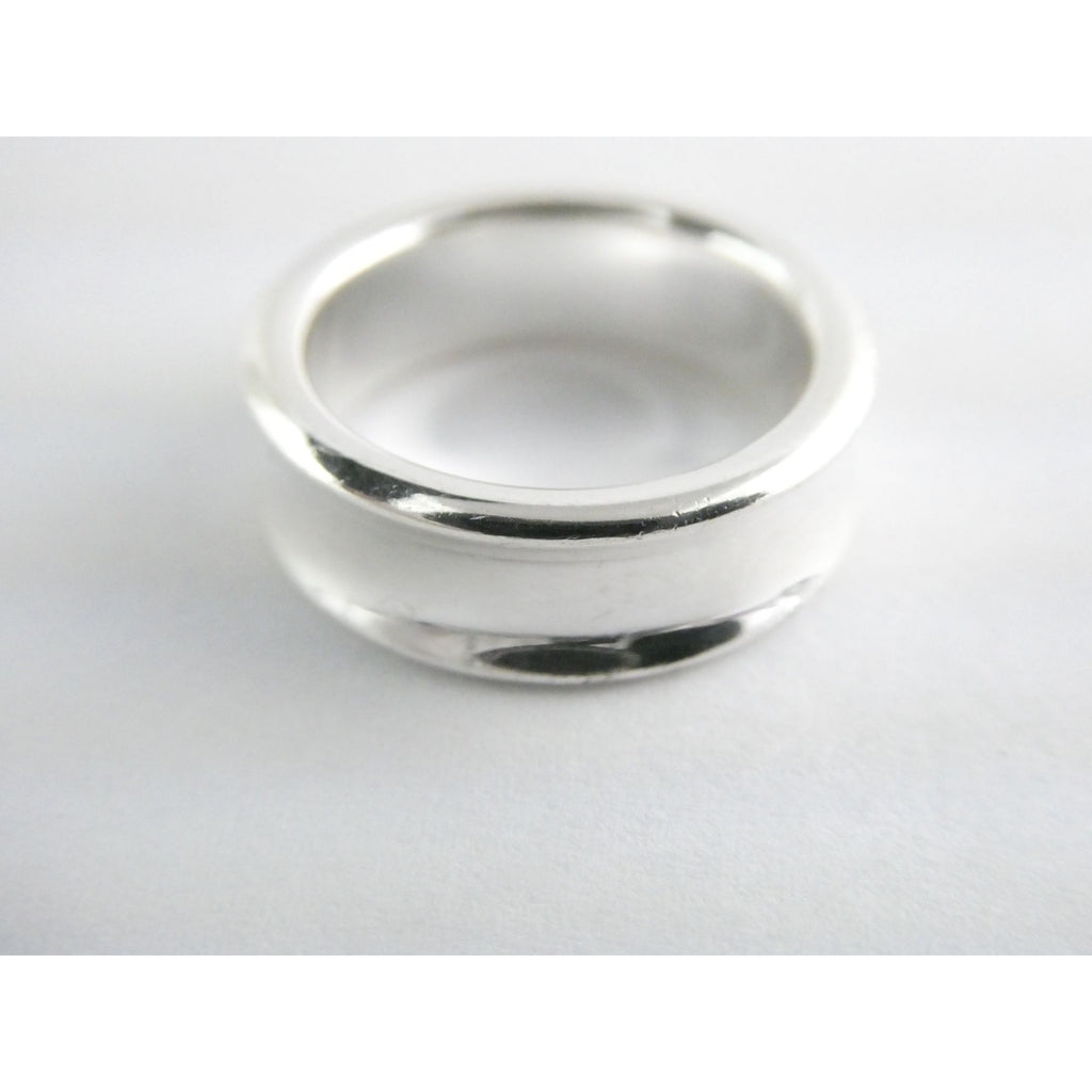 Tiffany & Co. 1837 Sterling Silver Curved Band Ring 925 Size 6.5 7.8 Grams