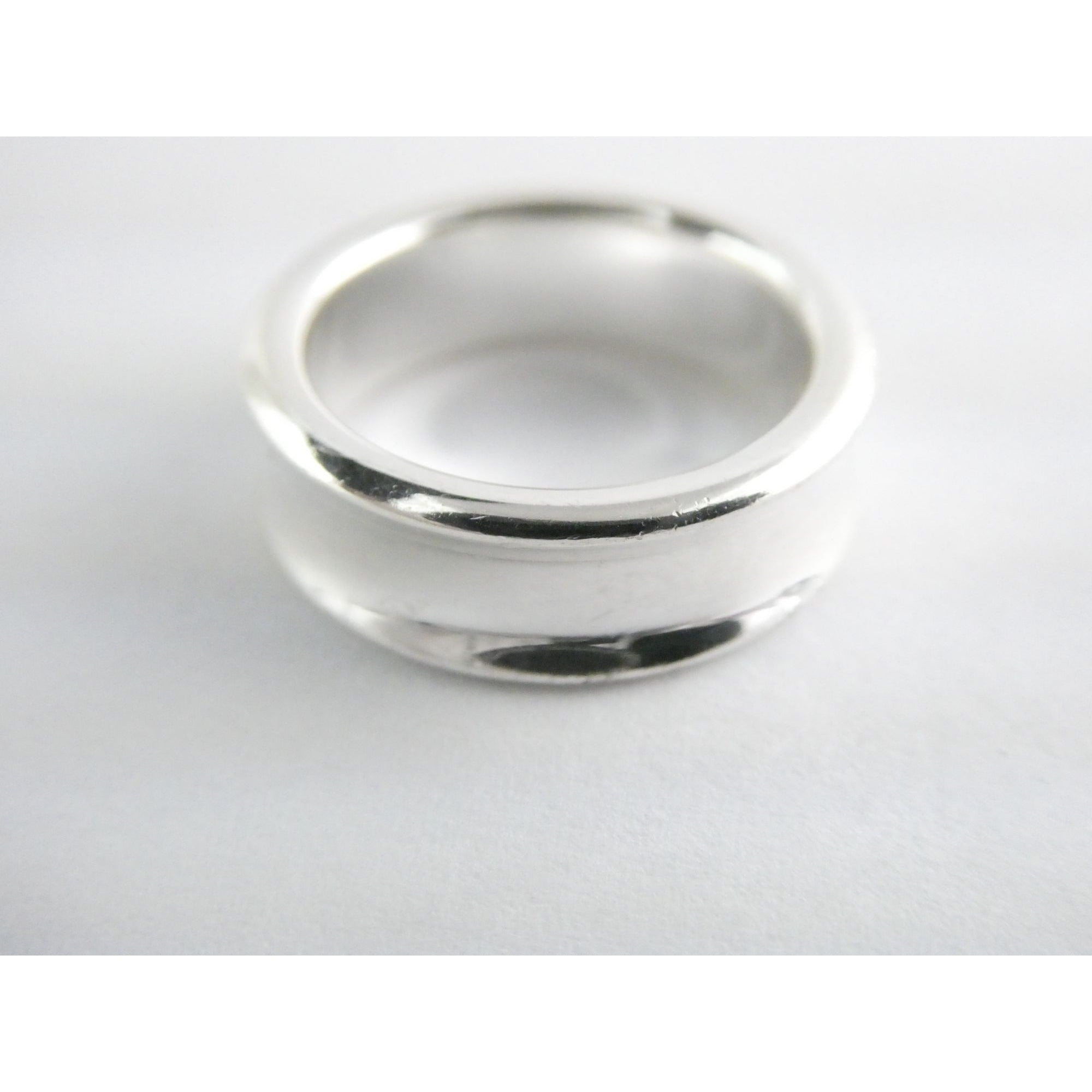 Tiffany & Co. 1837 Sterling Silver Curved Band Ring 925 Size 6.5 7.8 Grams