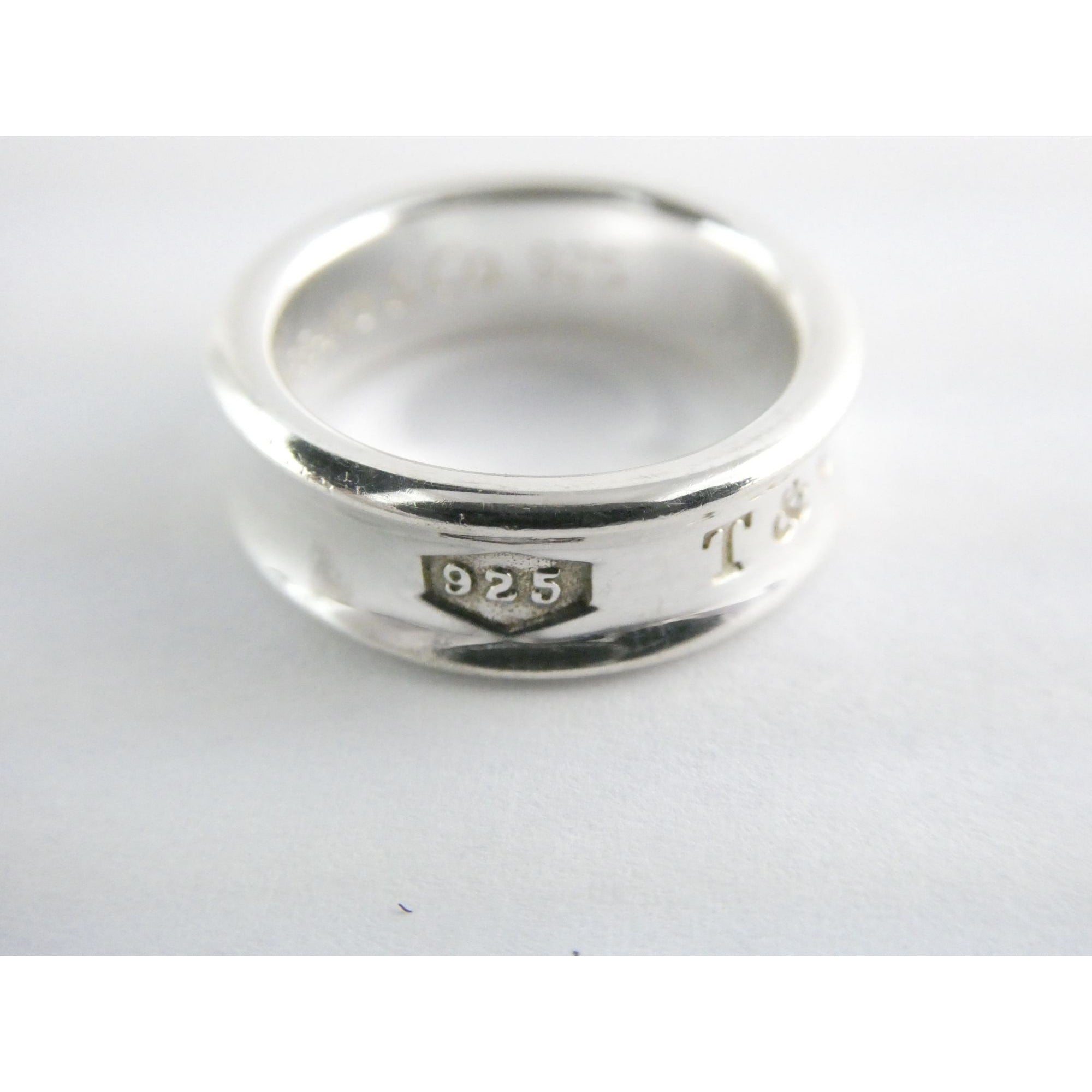 Tiffany & Co. 1837 Sterling Silver Curved Band Ring 925 Size 6.5 7.8 Grams