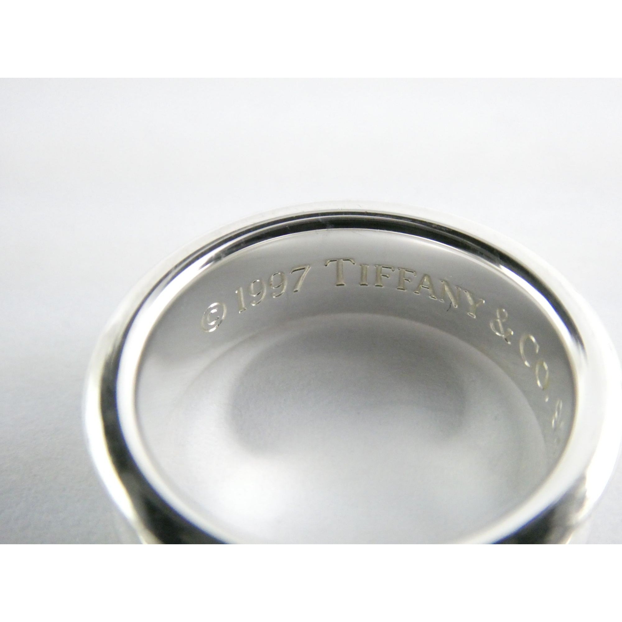 Tiffany & Co. 1837 Sterling Silver Curved Band Ring 925 Size 6.5 7.8 Grams