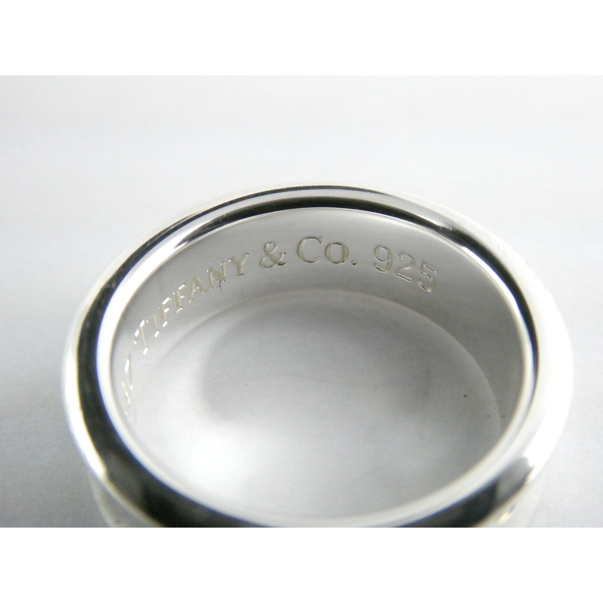 Tiffany & Co. 1837 Sterling Silver Curved Band Ring 925 Size 6.5 7.8 Grams