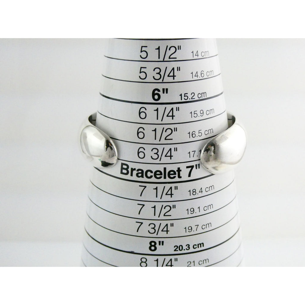 Tiffany and Co Elsa Peretti Sterling Silver Full Heart Cuff Bracelet 6.75 Inches