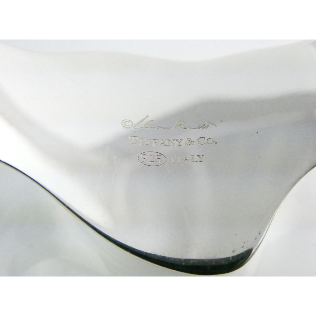 Tiffany and Co Elsa Peretti Sterling Silver Full Heart Cuff Bracelet 6.75 Inches