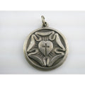 Vintage Sterling Silver I Am A Lutheran Religious Medal Pendant 7.2g 24mm Round