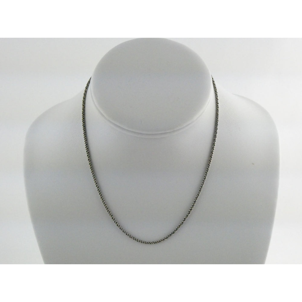 Sterling Silver Short Rope Chain Necklace 4.9g Weight 1.45mm Thickness 15 Inches