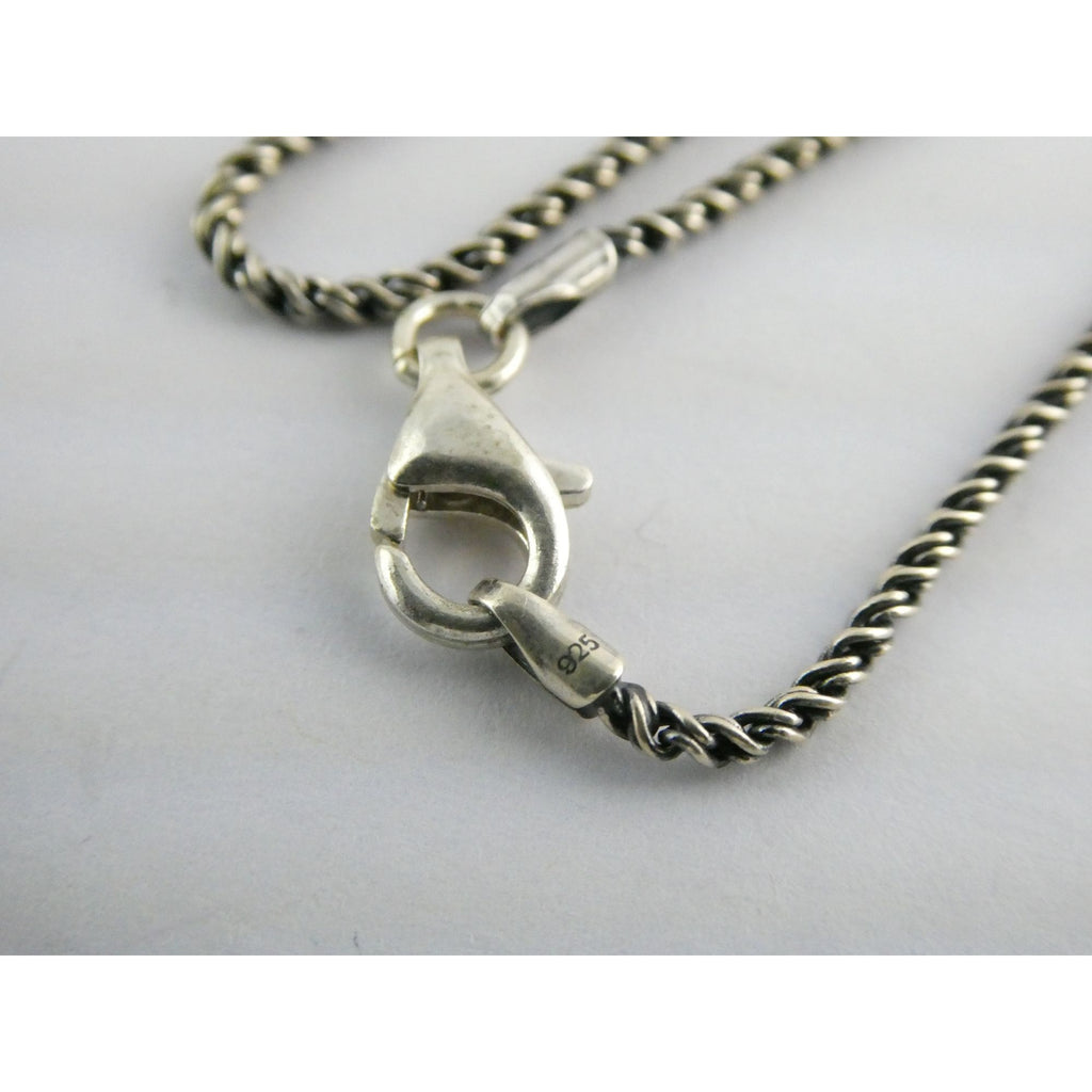 Sterling Silver Short Rope Chain Necklace 4.9g Weight 1.45mm Thickness 15 Inches