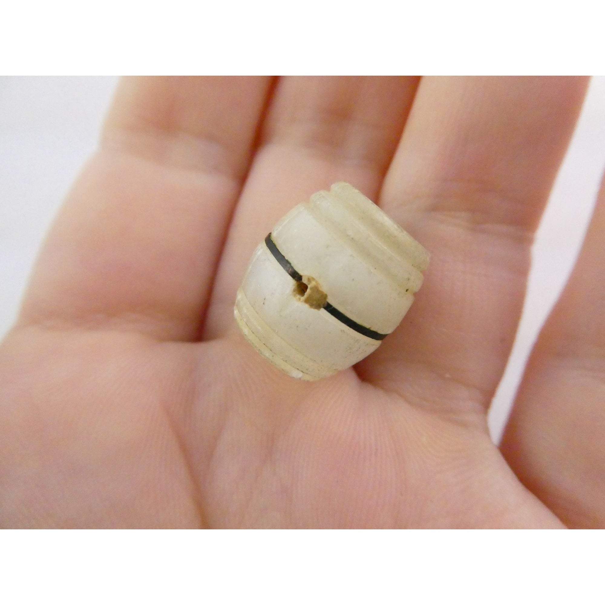 Vintage Satinspar Barrel Charm Niagara Falls Stanhope Viewer WORKS Small Crack