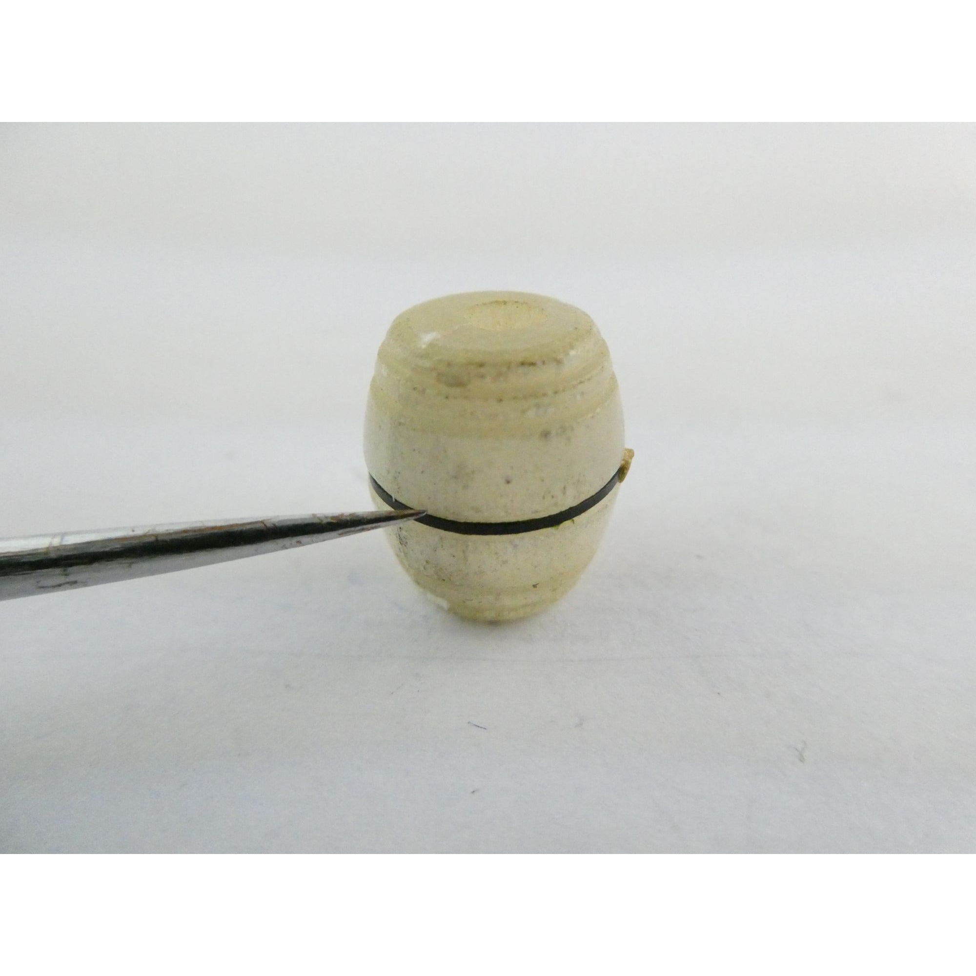 Vintage Satinspar Barrel Charm Niagara Falls Stanhope Viewer WORKS Small Crack