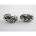 John Hardy Naga Shrimp 18K Yellow Gold and Sterling Silver Earrings 8g 20mm 925