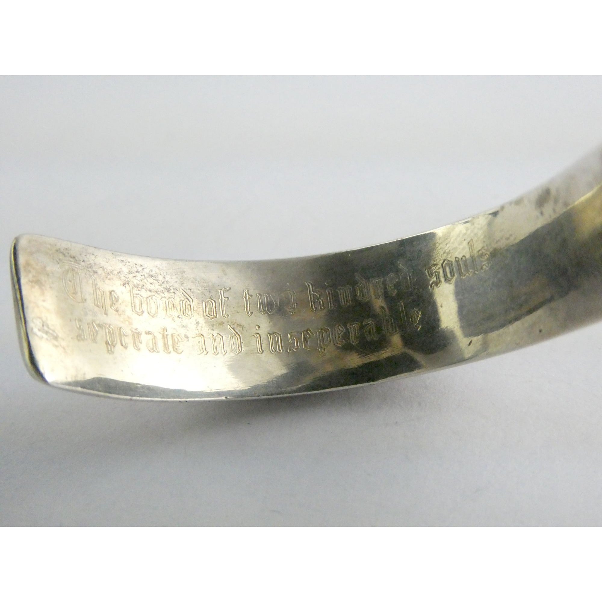 Douglas Nava Taos NA Southwestern Sterling Silver Gem Inlay Cuff Bracelet 6.5 In