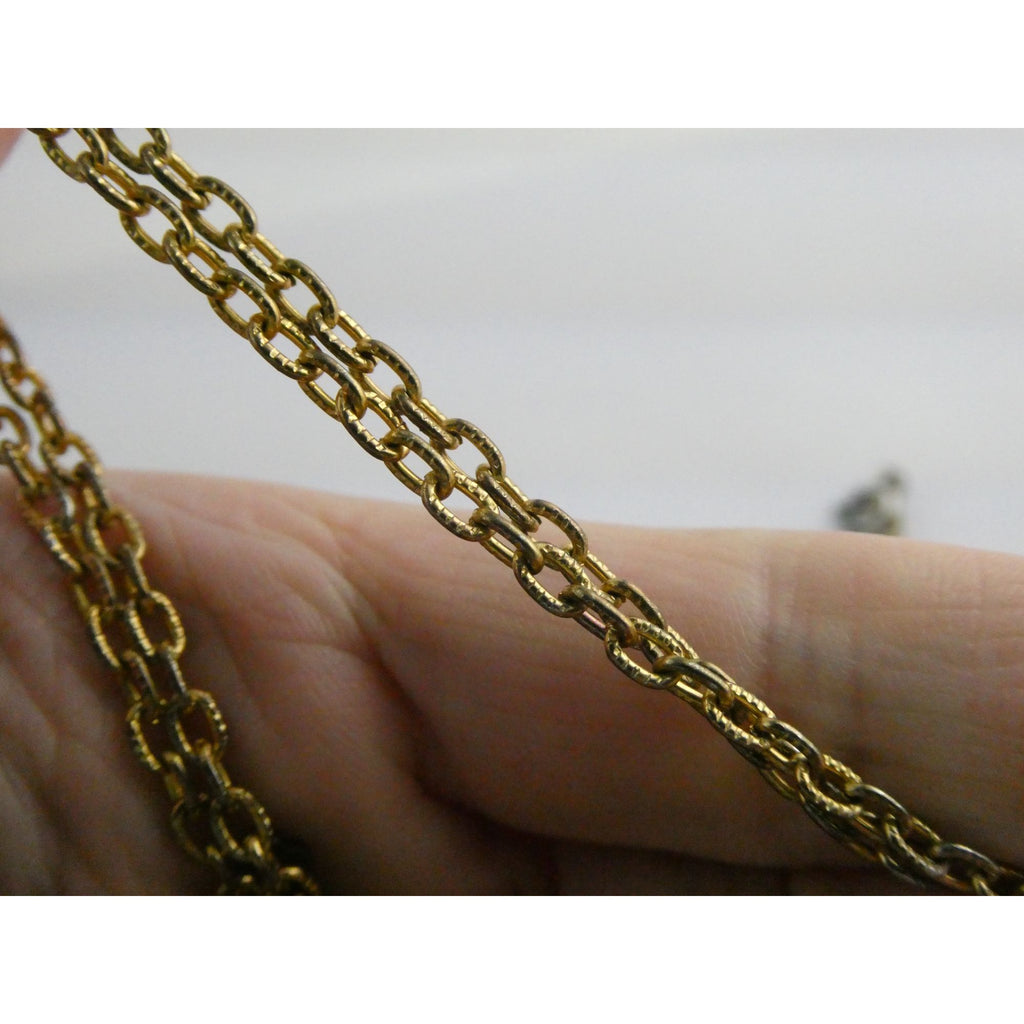 Vintage Ernest Borel Swiss Gold Plated Seashell Watch Pendant Necklace WORKING