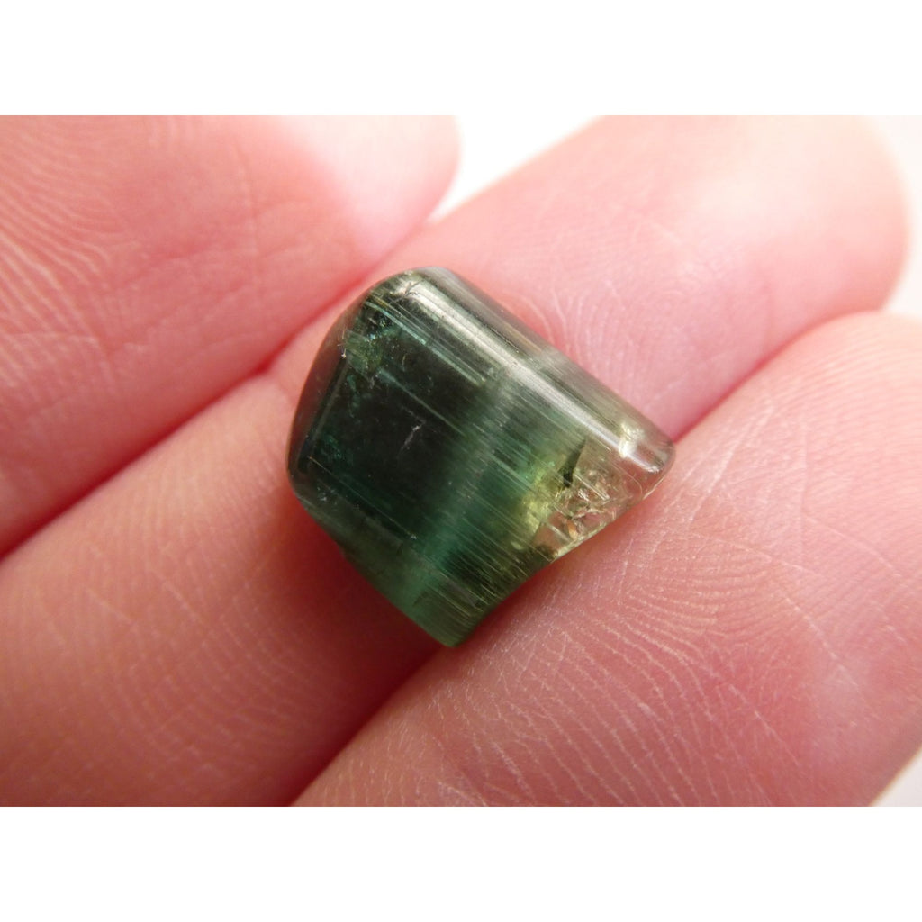 Natural Green Tourmaline Piece Specimen 1.4g Weight 12.99mm Max Length Freeform