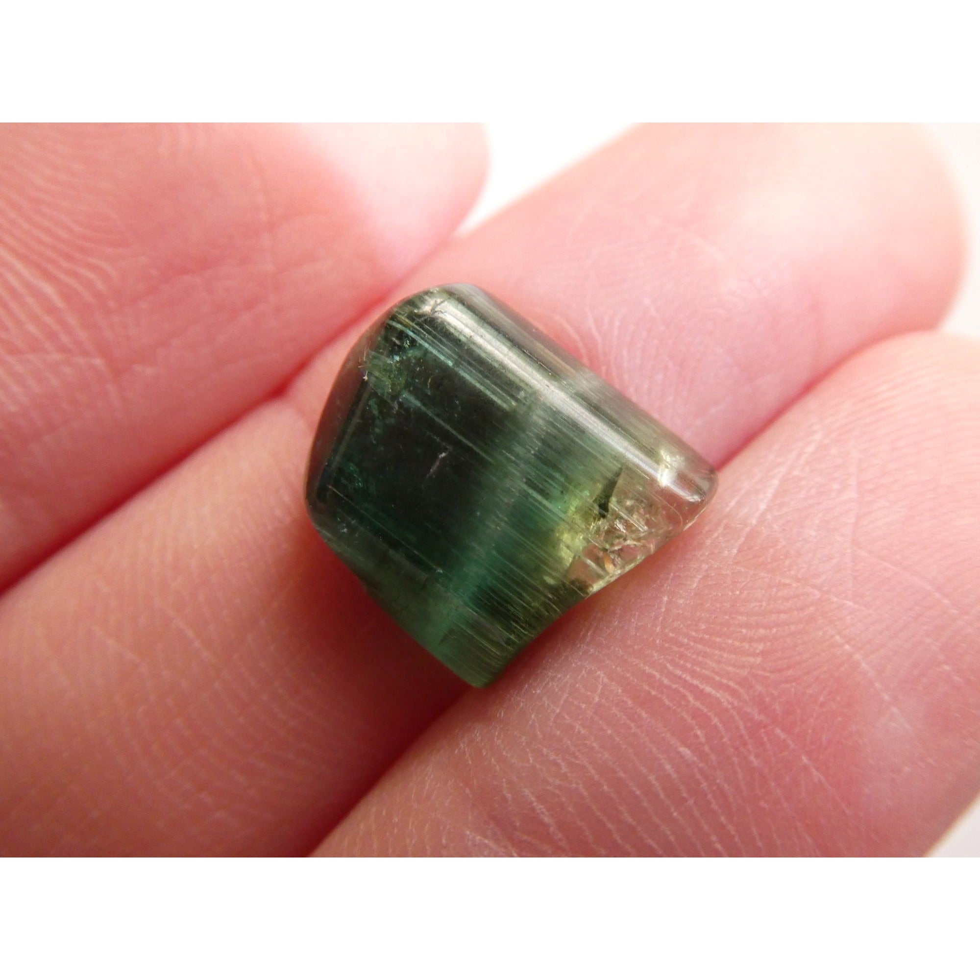 Natural Green Tourmaline Piece Specimen 1.4g Weight 12.99mm Max Length Freeform