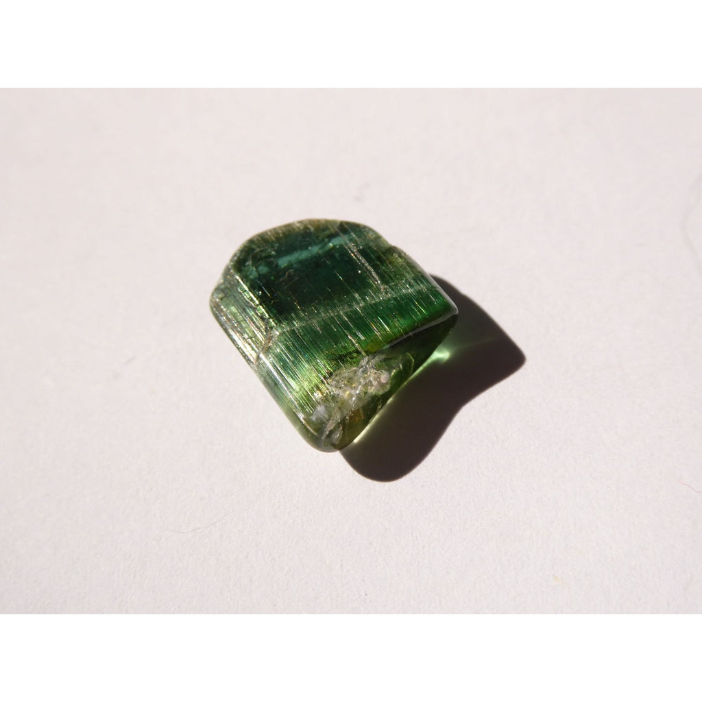 Natural Green Tourmaline Piece Specimen 1.4g Weight 12.99mm Max Length Freeform