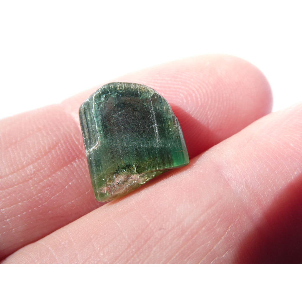 Natural Green Tourmaline Piece Specimen 1.4g Weight 12.99mm Max Length Freeform