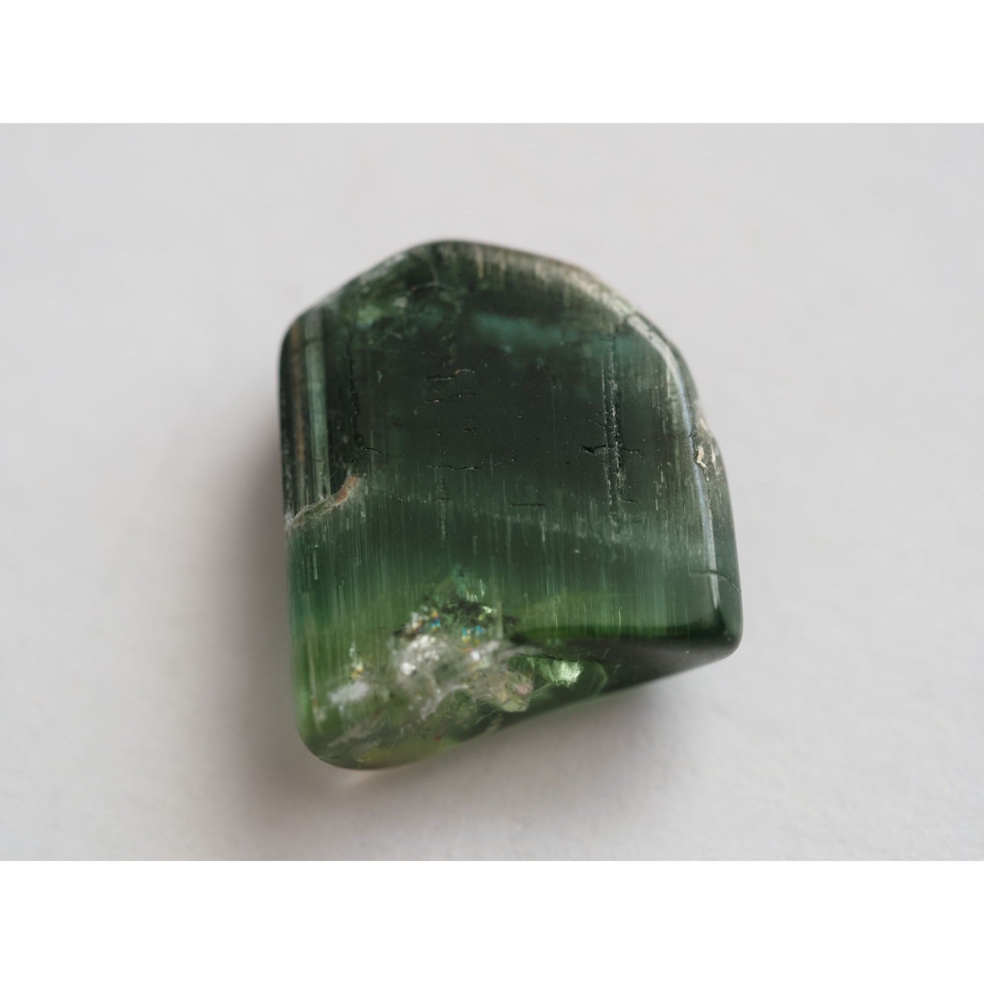 Natural Green Tourmaline Piece Specimen 1.4g Weight 12.99mm Max Length Freeform