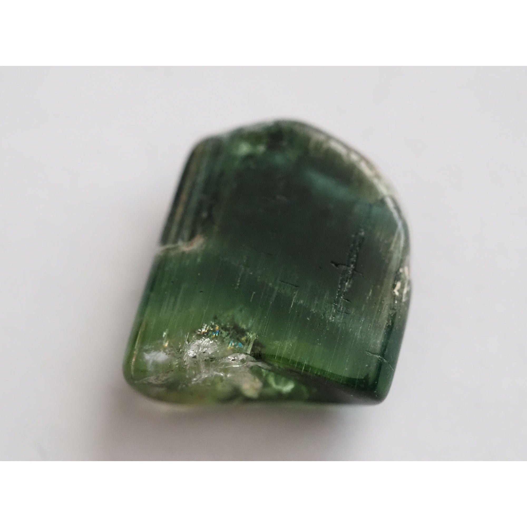 Natural Green Tourmaline Piece Specimen 1.4g Weight 12.99mm Max Length Freeform