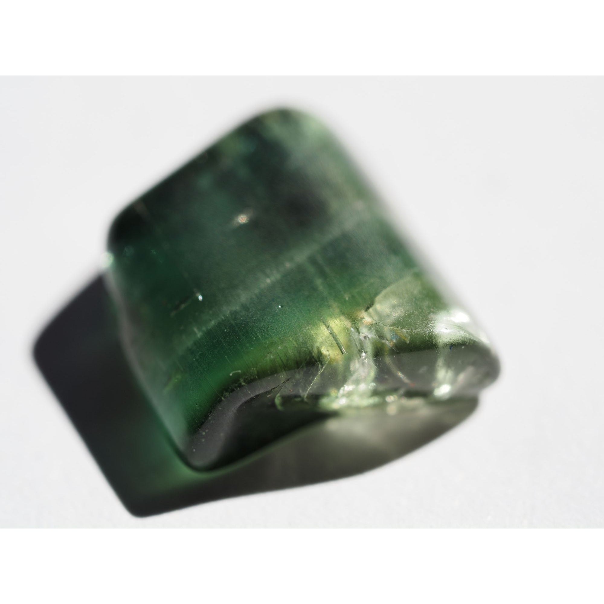 Natural Green Tourmaline Piece Specimen 1.4g Weight 12.99mm Max Length Freeform