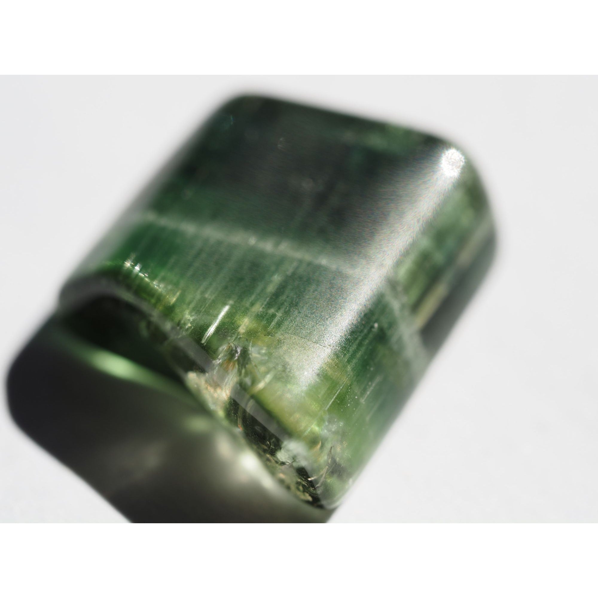 Natural Green Tourmaline Piece Specimen 1.4g Weight 12.99mm Max Length Freeform
