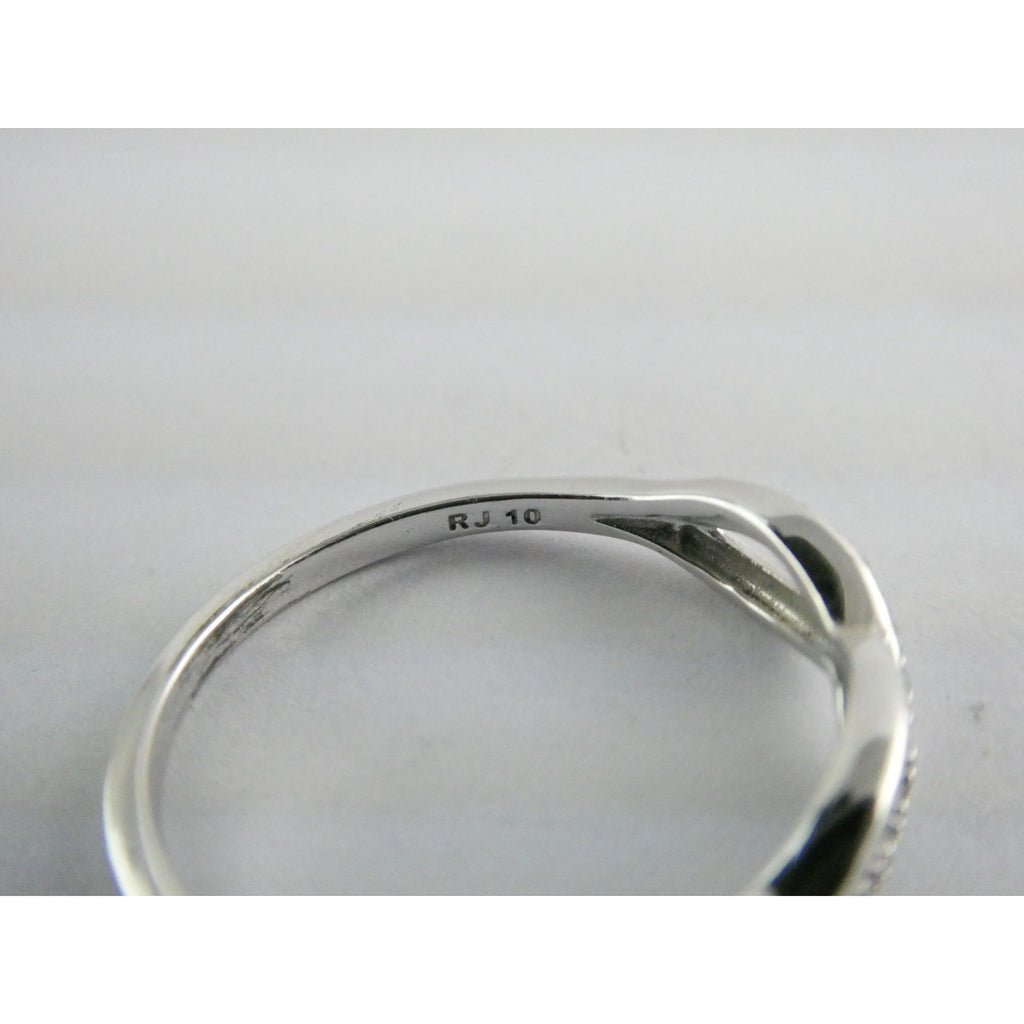 RJ Grazino RJ Sterling Silver Infinity Looped Design Ring Size 10 Weighs 2.1g