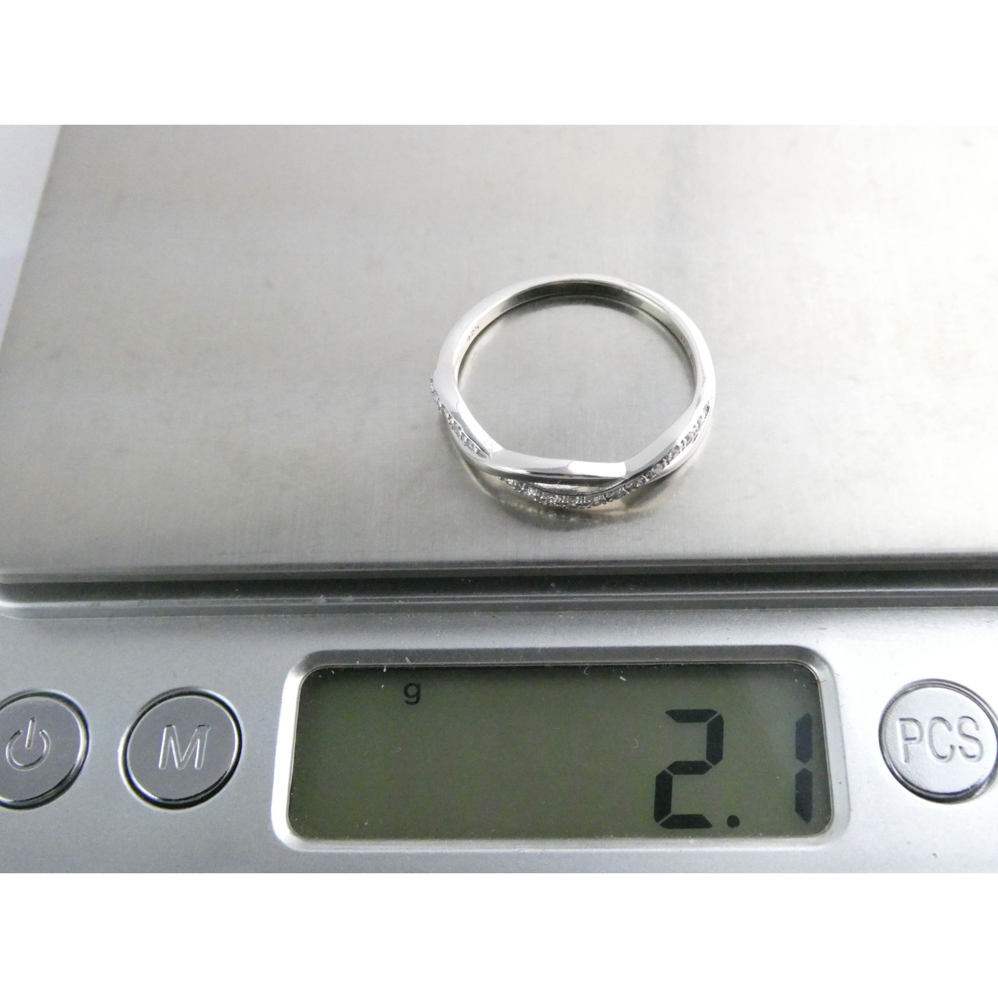 RJ Grazino RJ Sterling Silver Infinity Looped Design Ring Size 10 Weighs 2.1g