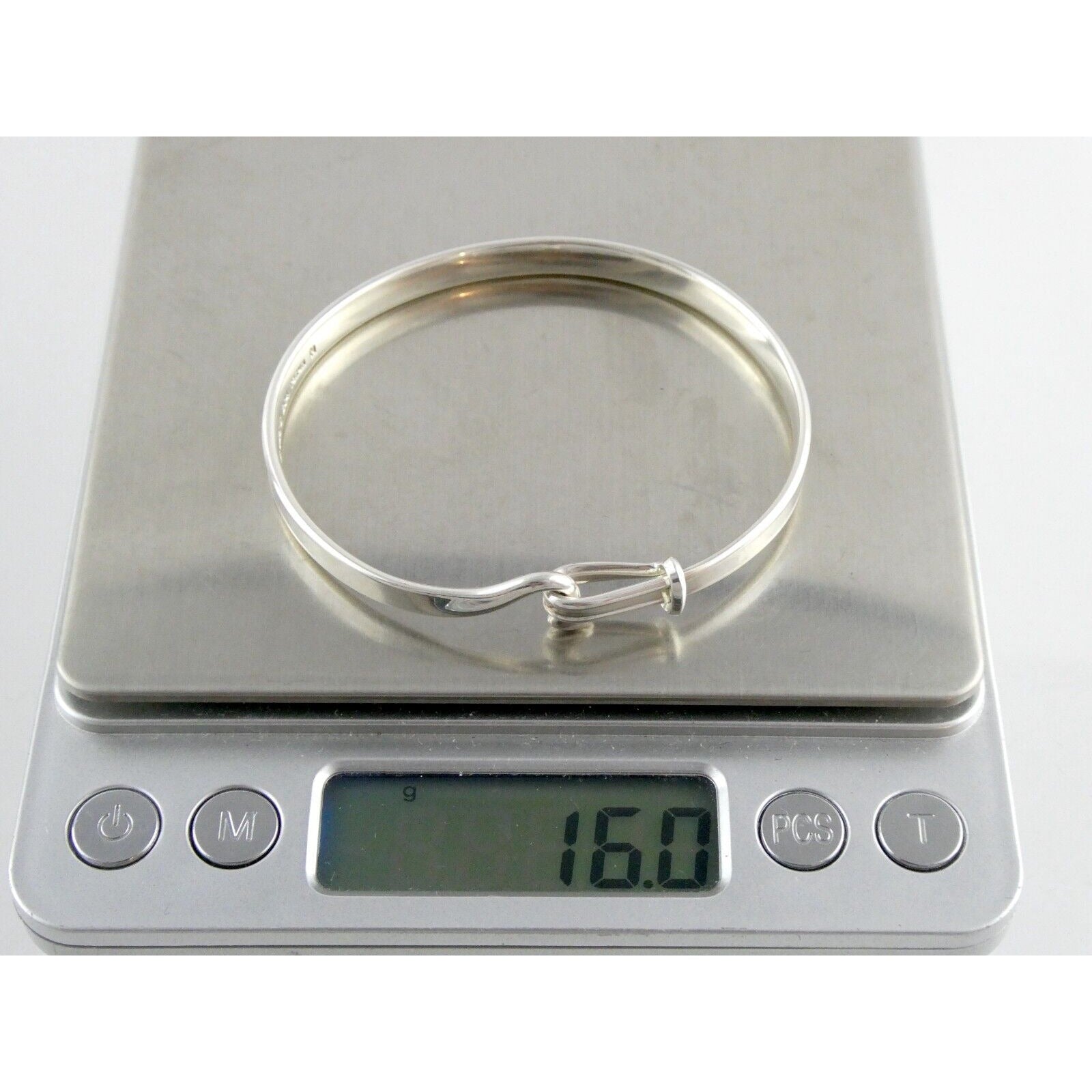 Georg Jensen Viviana Torun Sterling Silver Bangle Bracelet 204 7 Inches 16 Grams