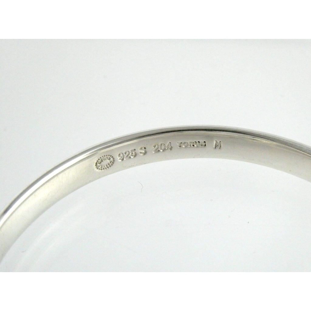 Georg Jensen Viviana Torun Sterling Silver Bangle Bracelet 204 7 Inches 16 Grams