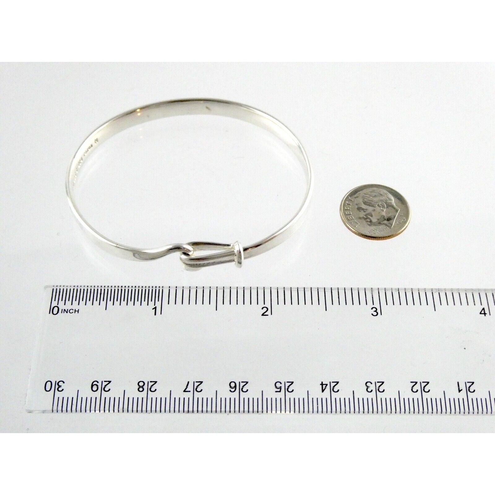 Georg Jensen Viviana Torun Sterling Silver Bangle Bracelet 204 7 Inches 16 Grams