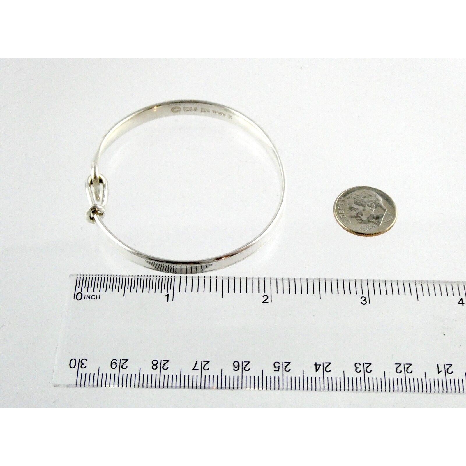 Georg Jensen Viviana Torun Sterling Silver Bangle Bracelet 204 7 Inches 16 Grams