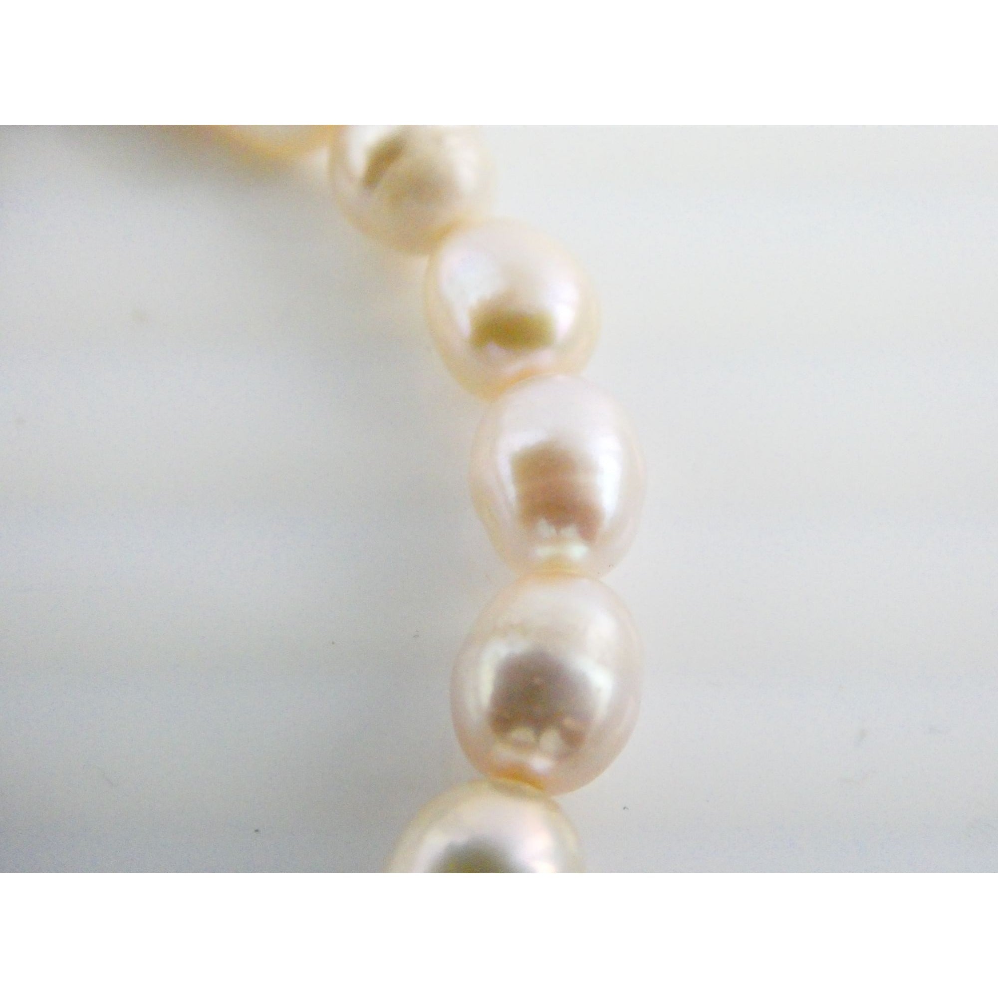 Luxe Sterling Silver Ringed Pinkish Pearl Breast Cancer Awareness Bracelet 8 In