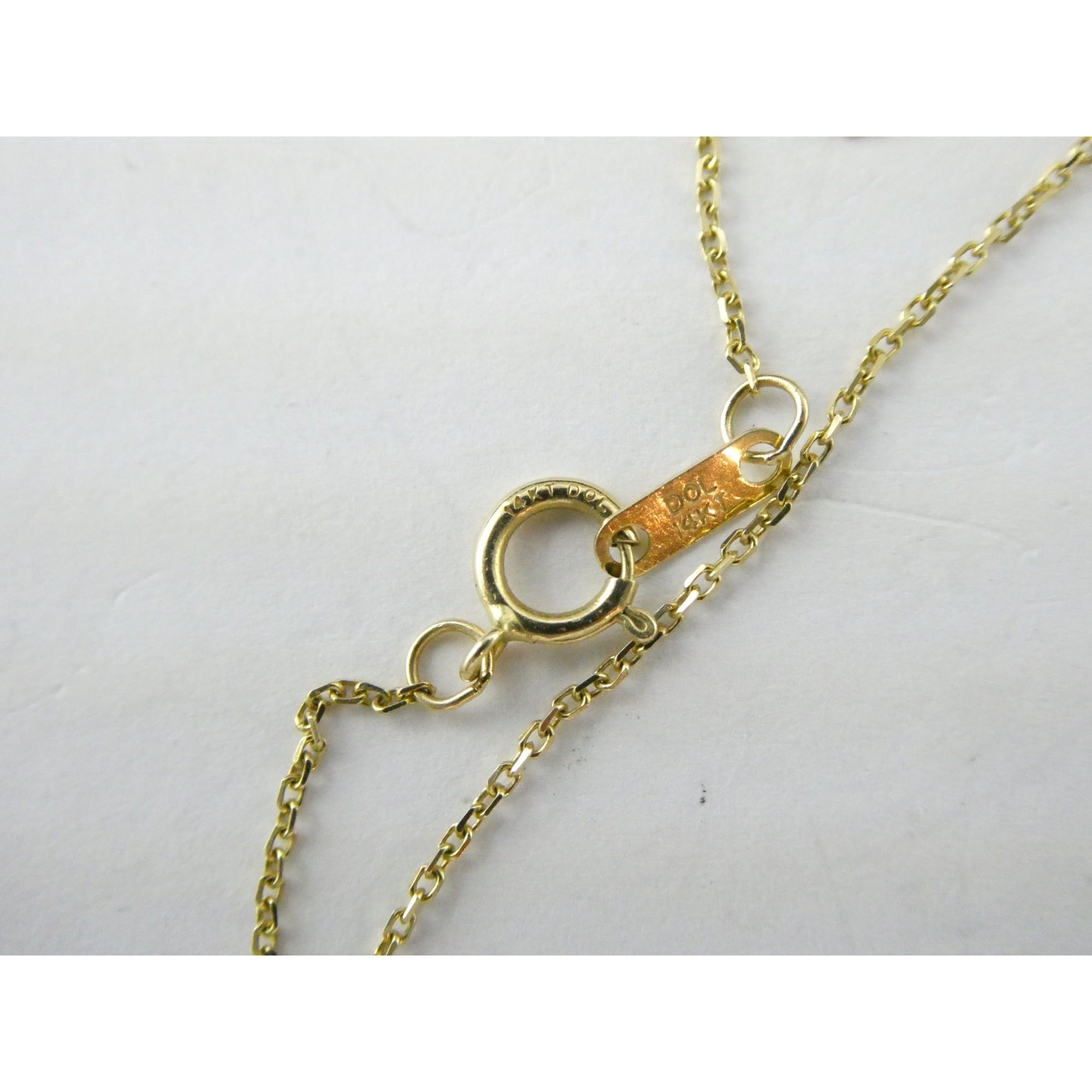 Kay Jewelers Jane Seymour 14K Gold Open Heart Natural Diamond Pendant Necklace
