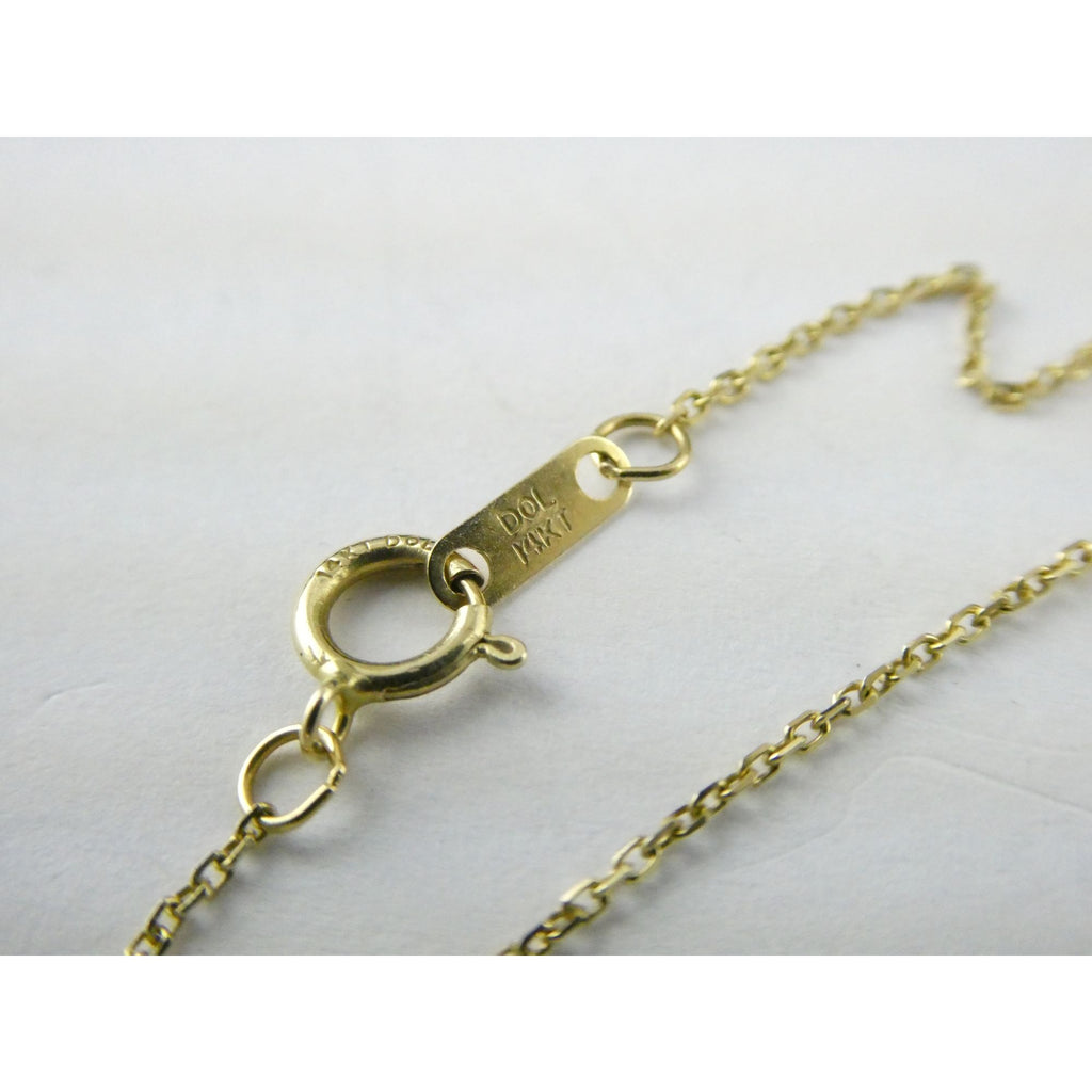 Kay Jewelers Jane Seymour 14K Gold Open Heart Natural Diamond Pendant Necklace