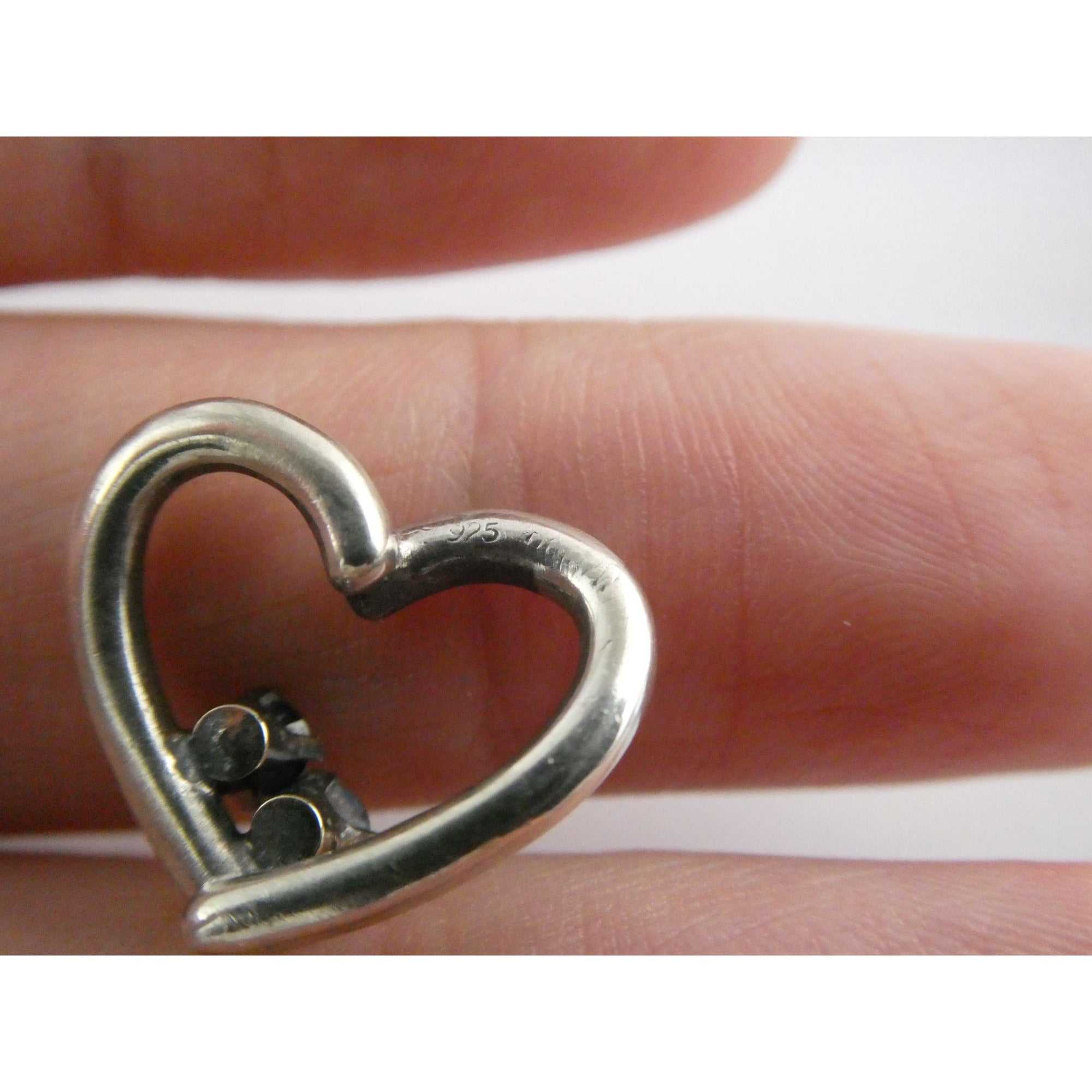 Sterling Silver Lab Created Blue Topaz and Sapphire with Diamond Heart Pendant