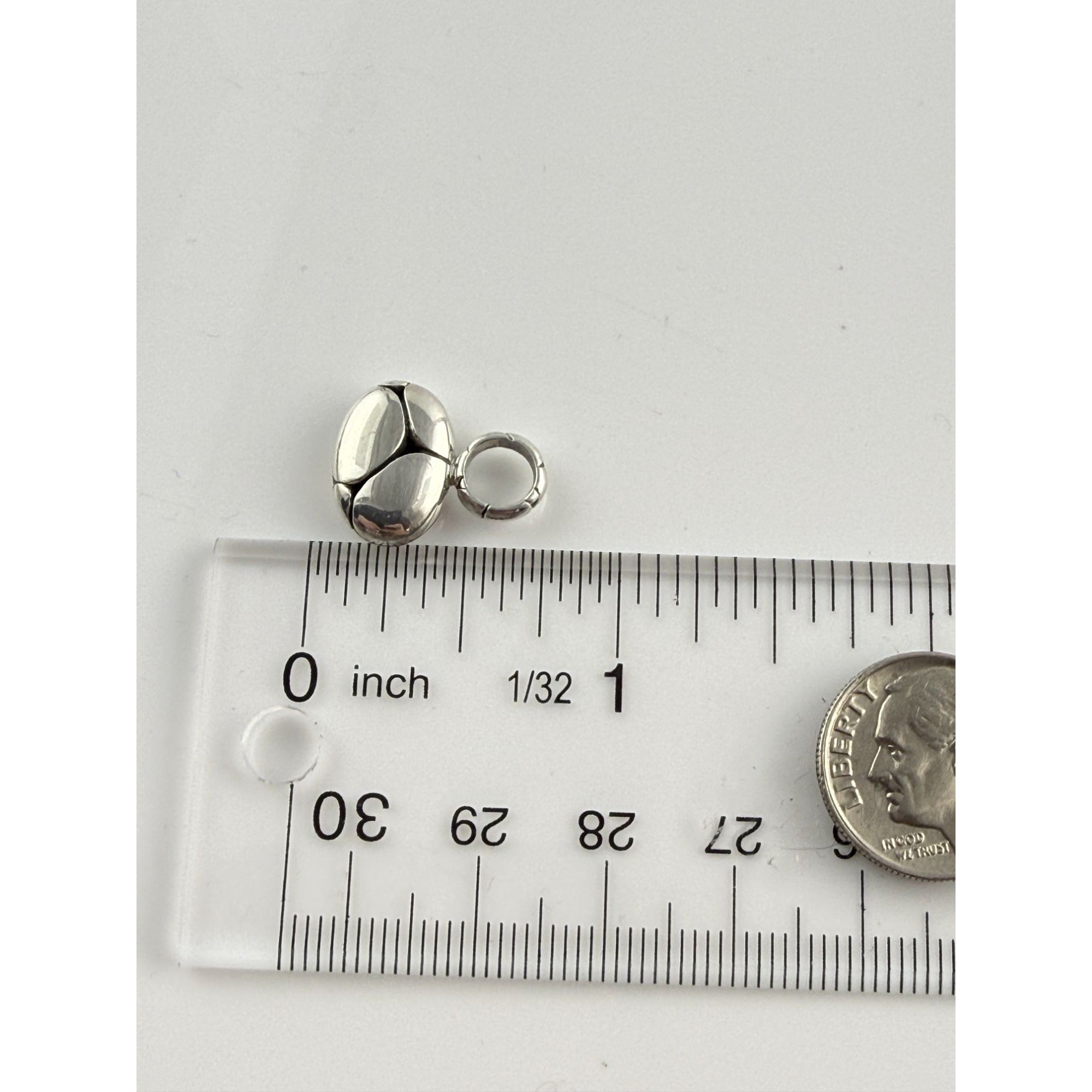 John Hardy Sterling Silver Pebble Kali Small Pendant 17mm Length 2.4g Weight 925