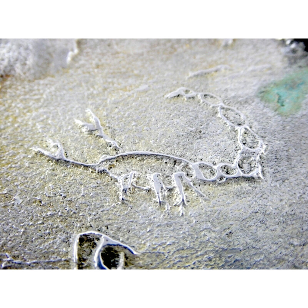 Sand Cast Sterling Silver Handmade Artisan Southwestern Spider Web Belt Buckle